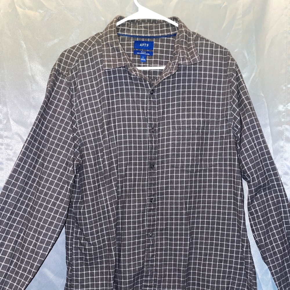 Grey men’s flannel!
